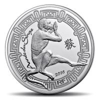 Frankreich - 10 EURO Lunar Affe 2016 - Silber PP