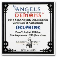 USA - Engel und Dmonen Delphine 2017 - 1 Oz Silber
