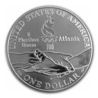 USA - 1 USD Atlanta Olympiade 1995 - Silber PP