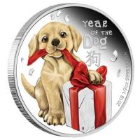 Tuvalu - 0,5 TVD Baby Dog/Hund 2018 - 1/2 Oz Silber