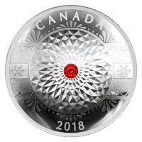 Kanada - 25 CAD Weihnachtsornamente 2018 - 1 Oz Silber