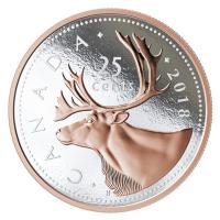 Kanada - 0,25 CAD Big Coin Karibu 2017 - 5 Oz Silber Gilded