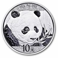 China 10 Yuan Panda 2018 30g Silber