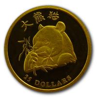 Liberia - 25 Dollar Panda 2003 - Gold PP