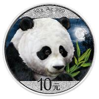 China - 20 Yuan Panda 2018 Tag und Nacht Set - 2*30g Silber Color