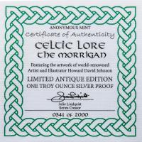 USA - Keltische berlieferung The Morrigan - 1 Oz Silber AntikFinish