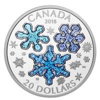 Kanada - 20 CAD Eiskristalle 2018 - 1 Oz Silber