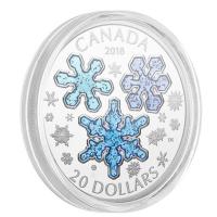 Kanada - 20 CAD Eiskristalle 2018 - 1 Oz Silber
