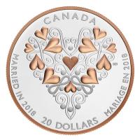 Kanada - 20 CAD Hochzeit 2018 - 1 Oz Silber