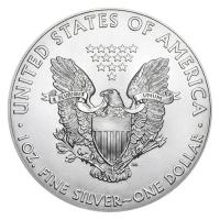 USA 1 USD Silver Eagle ISS 2018 1 Oz Silber Color Rückseite