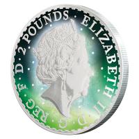 Großbritannien - 2 GBP Frozen Britannia 2017 - 1 Oz Silber Rhodium
