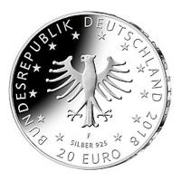 Deutschland - 20 EUR Froschknig 2018 - Silber Spiegelglanz