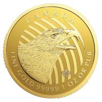 Kanada - 200 CAD Ruf der Wildniss Adler 2018 - 1 Oz Gold