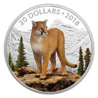Kanada - 20 CAD Majesttische Tiere Puma 2018 - 1 Oz Silber