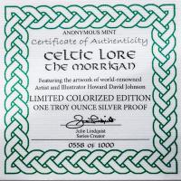 USA - Keltische berlieferung The Morrigan - 1 Oz Silber Color