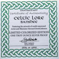 USA - Keltische berlieferung Banshee - 1 Oz Silber Color