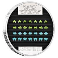 Niue - 2 NZD 40 Jahre Space Invaders 2018 - 1 Oz Silber