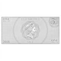 Niue - 1 NZD Disney Cinderella - Silber-Banknote
