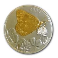 Kanada - 0,5 CAD Schmetterling 2004 - Silber PP Gilded