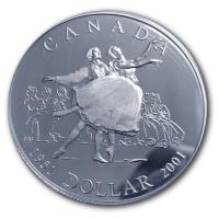 Kanada - 1 CAD 50 Jahre Ballett 2001 - Silber PP