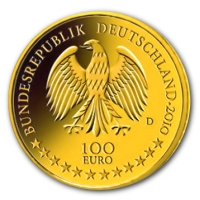 Deutschland - 100 EURO Wrzburg 2010 - 1/2 Oz Gold