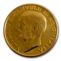 Italien - 20 Lire Vittorio Emanuele III 1923 - 5,81g Gold