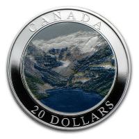 Kanada - 20 CAD Naturwunder The Rockies - 1 Oz Silber