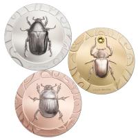 Cook Island - 15 CID Skarabäus Set III 2017 - 3 * 1 Oz Silber