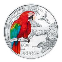 sterreich - 3 Euro Tier Taler Papagei 2018 - Mnze