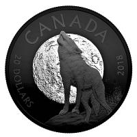 Kanada - 20 CAD Nocturnal Wolf 2018 - 1 Oz Silber PP