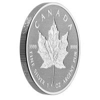 Kanada - 20 CAD Incuse Maple - 1 Oz Silber Reverse Proof