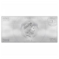 Niue - 1 NZD Disney Aurora - Silber-Banknote