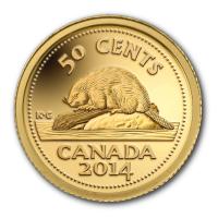 Kanada - 0.5 CAD Biber - 1/25 Oz Gold PP