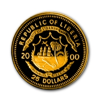 Liberia - 25 Dollar Peter the Great 2000 - Gold PP