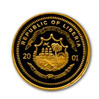Liberia - 25 Dollar Johann Wolfgang von Goethe 2001 - Gold PP