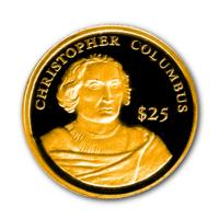 Liberia - 25 Dollar Christopher Columbus 2000 - Gold PP