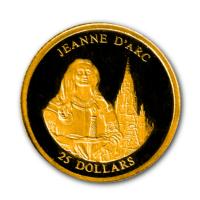 Liberia - 25 Dollar Jeanne DArc 2001 - Gold PP