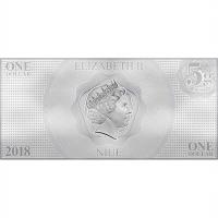 Niue - 1 NZD Disney Belle - Silber-Banknote