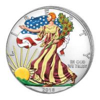 USA - 1 USD Silver Eagle 2018 - 1 Oz Silber Color