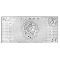 Niue - 1 NZD Justice League Cyborg - Silber Banknote