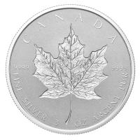 Kanada - 50 CAD Maple Leaf 30 Jahre 2018 - 3 Oz Silber Reverse Proof