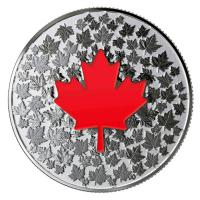 Kanada - 5 CAD Leuchtendes Ahornblatt 2018 - Silber