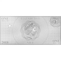 Niue - 1 NZD Justice League The Flash - Silber Banknote
