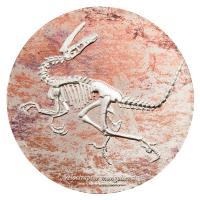 Mongolei - Velociraptor 2018 - 3 Oz Silber
