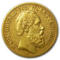 Deutsches Kaiserreich - 10 Mark Karl Wrttemberg - 3,58g Gold