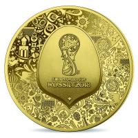 Frankreich - 5 EURO FIFA Russland Fussball WM 2018 - Gold PP