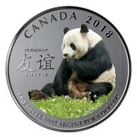 Kanada - 8 CAD Freundschafts Panda 2018 - Silber Proof