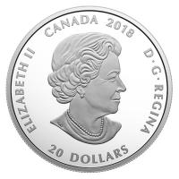 Kanada - 20 CAD Mosaik Tiere: Karibu 2018 - 1 Oz Silber