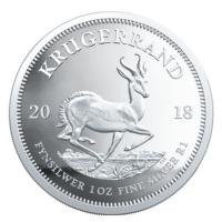 Südafrika Krügerrand 2018 1 Oz Silber Polierte Platte Rückseite