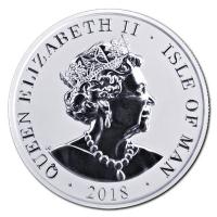 Isle of Man - 1 One Noble 2018 - 1 Oz Silber